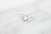 Silver Oval Geometric Ring  (Free size) / RN8016