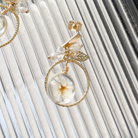 Dry Floral Pearl, Drop Earrings/ ER8323