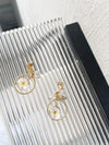 Dry Floral Pearl, Drop Earrings/ ER8323