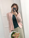 Romance Lace 粉色微彈幼細雕花邊蕾絲紋, Blouse or Outer/ BU8614