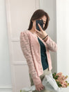 Romance Lace 粉色微彈幼細雕花邊蕾絲紋, Blouse or Outer/ BU8614