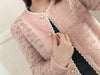 Romance Lace 粉色微彈幼細雕花邊蕾絲紋, Blouse or Outer/ BU8614