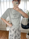 Moon Bathing 浪漫詩句文字,Tee/ TP8776 (honeydew sold out)