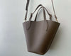 杏啡色金釦皮感袋, Bag （現貨袋款) / BG8078
