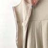 PLEATED VEST 開V領口腰線下百褶背心裙, DRESS/ DS8829