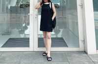 Classic Halter 雙色顯瘦入膊隱形口袋, Dress/ DS9105 （black sold out)