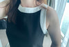 Classic Halter 雙色顯瘦入膊隱形口袋, Dress/ DS9105 （black sold out)