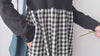 Check One Piece 假兩件高領口袋左右開叉格子裙, Dress/ DS9161