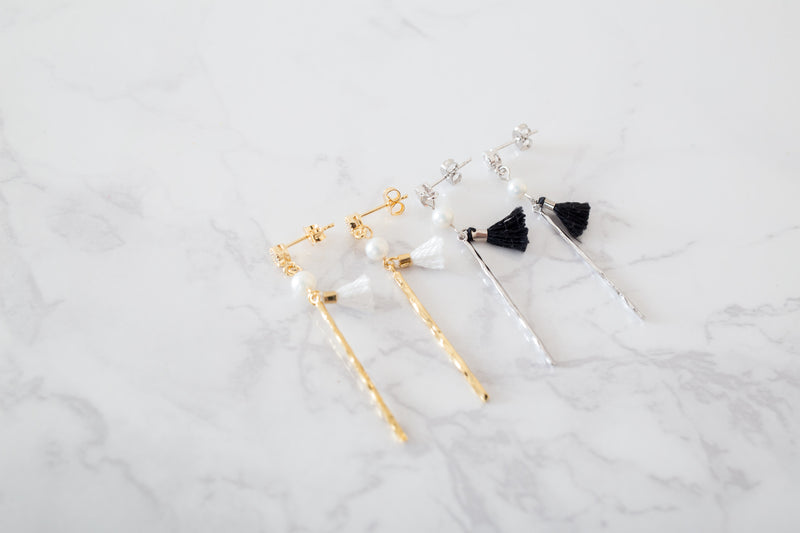 Long Bar & Tassels Earrings/ ER8156