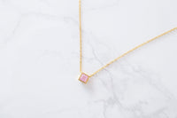 Romantic Cube earrings & necklace set/ ASE8016