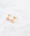 Romantic Cube earrings & necklace set/ ASE8016