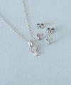 "Crystal Key" Earrings & Necklace set/ASE8017