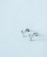"Crystal Key" Earrings & Necklace set/ASE8017