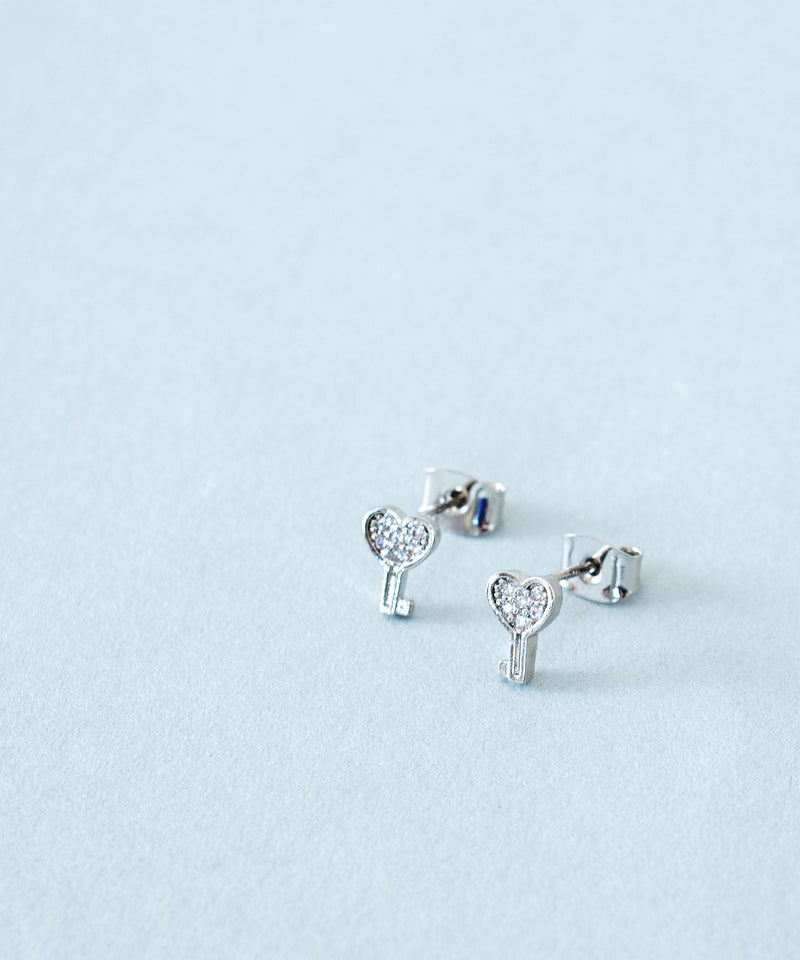 "Crystal Key" Earrings & Necklace set/ASE8017