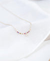 Crystal Drop Glitter Bar Necklace / NL8017