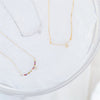 Crystal Drop Glitter Bar Necklace / NL8017