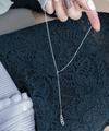 (925 silver made) luxury slide, necklace/ NL8140