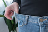 Skinny 高腰彈性褲管微磨超修腳牛仔褲, jeans/ PT8298