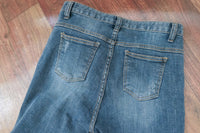Skinny 高腰彈性褲管微磨超修腳牛仔褲, jeans/ PT8298