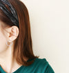 Leatherlike Side Ribbon Elastic Hairband / HA8024