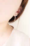 Sliver Tassel Earrings(Silver/Rose-Gold) / ER8109