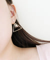 "Ring me" double triangle earrings / ER8140