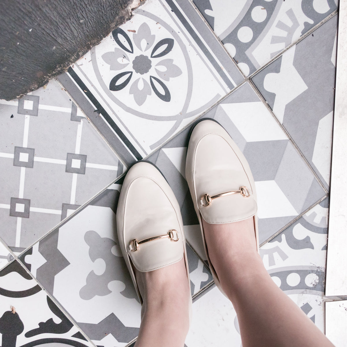 leather Ivory daily, loafer/ SH8095