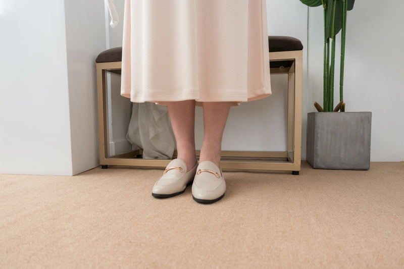 leather Ivory daily, loafer/ SH8095
