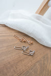 925 Crystal Oval Drop, Earrings (posts/ clips) /ER8292