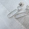 925 Crystal Oval Drop, Earrings (posts/ clips) /ER8292