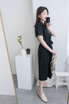 Simple Elegant 舒適質感優雅小細領雙排鈕顯瘦, Dress/ DS8844