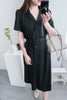 Simple Elegant 舒適質感優雅小細領雙排鈕顯瘦, Dress/ DS8844