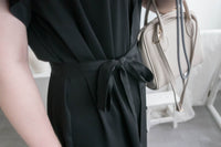 Simple Elegant 舒適質感優雅小細領雙排鈕顯瘦, Dress/ DS8844