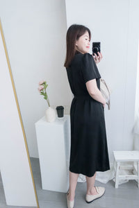 Simple Elegant 舒適質感優雅小細領雙排鈕顯瘦, Dress/ DS8844