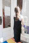 Black 皺紋小優雅吊帶連身裙, Dress/ DS8905