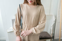 Daily Luv 隨性舒適彈性棉質層次連身裙, Dress/ DS8921