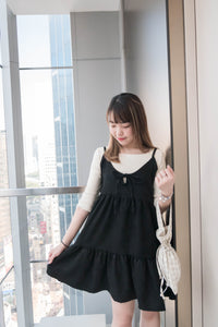 Layers 微甜三層顯瘦傘擺吊帶裙, Dress/ DS8913