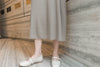 Anden 柔軟彈性寬鬆修腰直紋裙, Dress/ DS8935