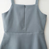 Greyish Blue V領修身灰藍吊帶裙, Dress/ DS8948