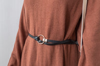 Circle Ring 打結金色圓環牛皮, Belt/ BT8110 (pre-order)