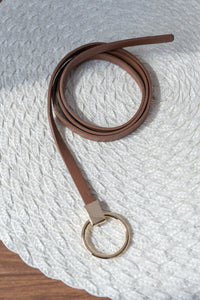 Circle Ring 打結金色圓環牛皮, Belt/ BT8110 (pre-order)