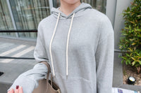 Quality 輕便美混灰防皺舒適衛衣, Hoodie Dress/ DS8977