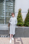 Quality 輕便美混灰防皺舒適衛衣, Hoodie Dress/ DS8977