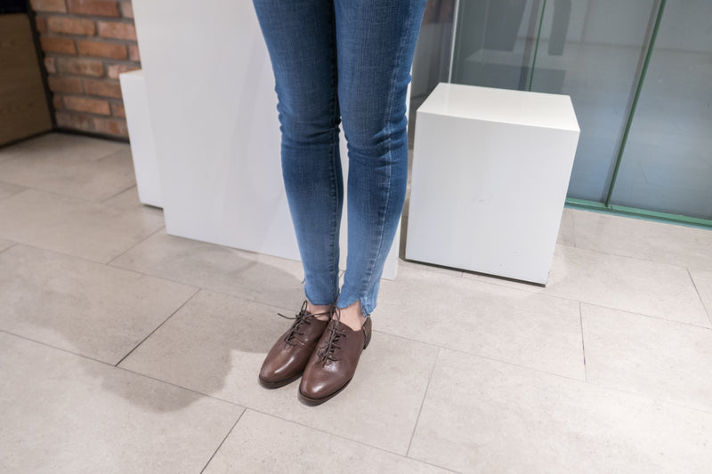 leather oxford 啡色牛皮經典牛津鞋, Shoes/ SH8053