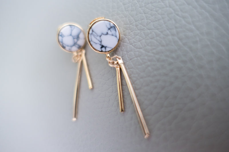 Marble Drop Bar, Earrings/ ER8252