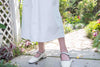 ! 𝕝𝕒𝕤𝕥 𝕗𝕖𝕨 !White Dora 小袖摺口圓領連身裙, Dress/ DS9052