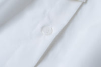 ! 𝕝𝕒𝕤𝕥 𝕗𝕖𝕨 !White Dora 小袖摺口圓領連身裙, Dress/ DS9052