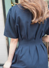//熱賣重開 超超超值得入手 //Pleated Waist 輕盈方領前後車褶腰身, Dress/ DS9061 (Pre-order)