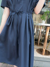 //熱賣重開 超超超值得入手 //Pleated Waist 輕盈方領前後車褶腰身, Dress/ DS9061 (Pre-order)