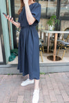 //熱賣重開 超超超值得入手 //Pleated Waist 輕盈方領前後車褶腰身, Dress/ DS9061 (Pre-order)